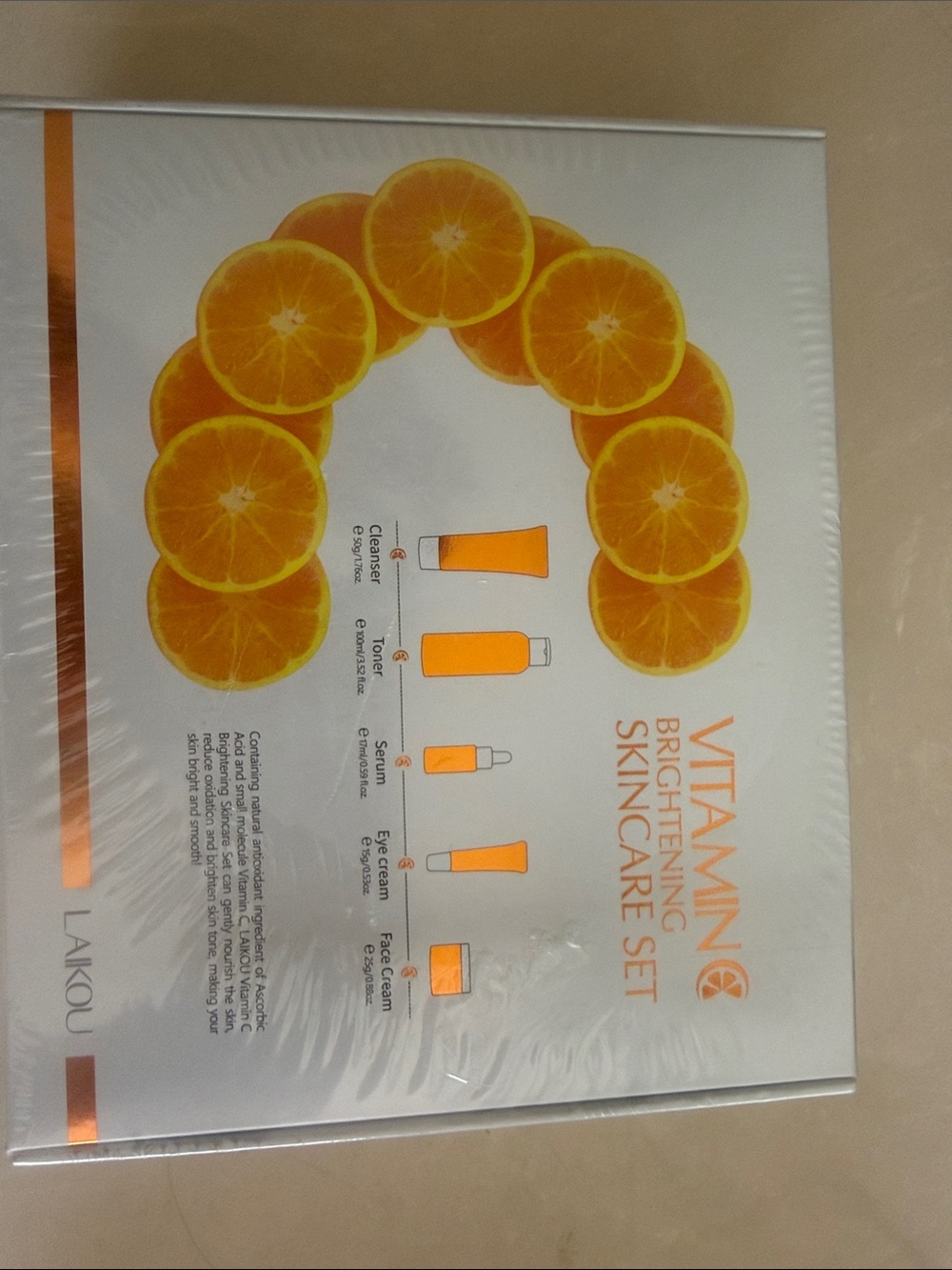 Aiko Vitamin C Brightening Skincare Set - Orange & White